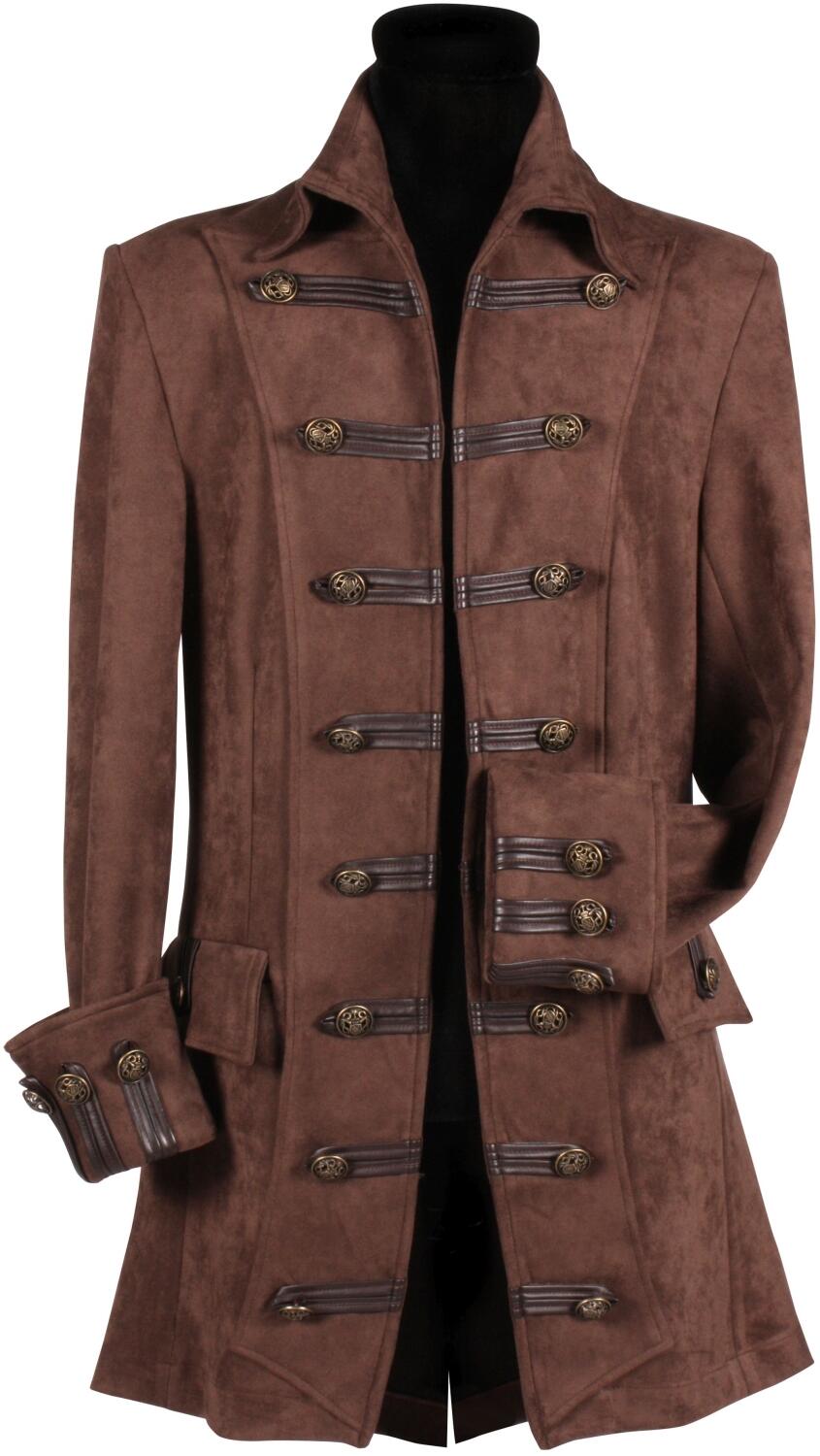 Thetru Karneval Herren Kost&uuml;m Jacke Mantel Pirat