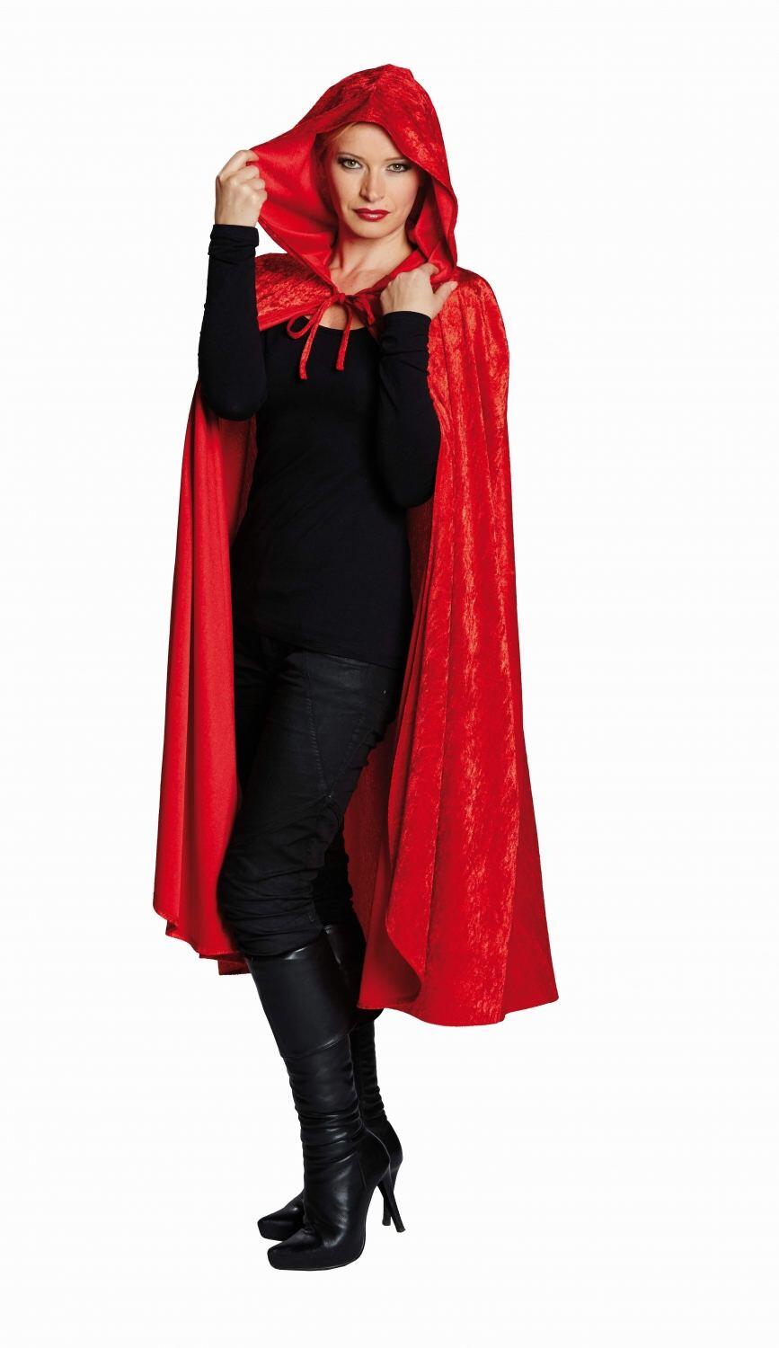 Karneval Halloween Samt Cape rot