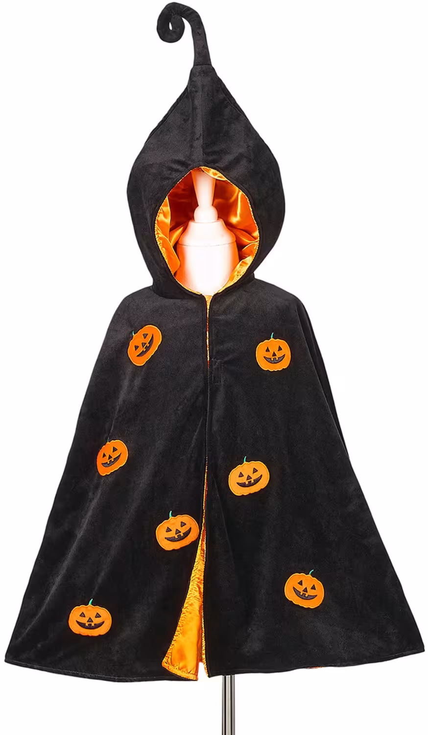Souza Halloween Karneval Kinder Cape K&uuml;rbis schwarz