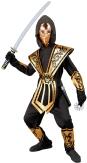 Karneval Jungen Kostüm Goldener Kombat Ninja