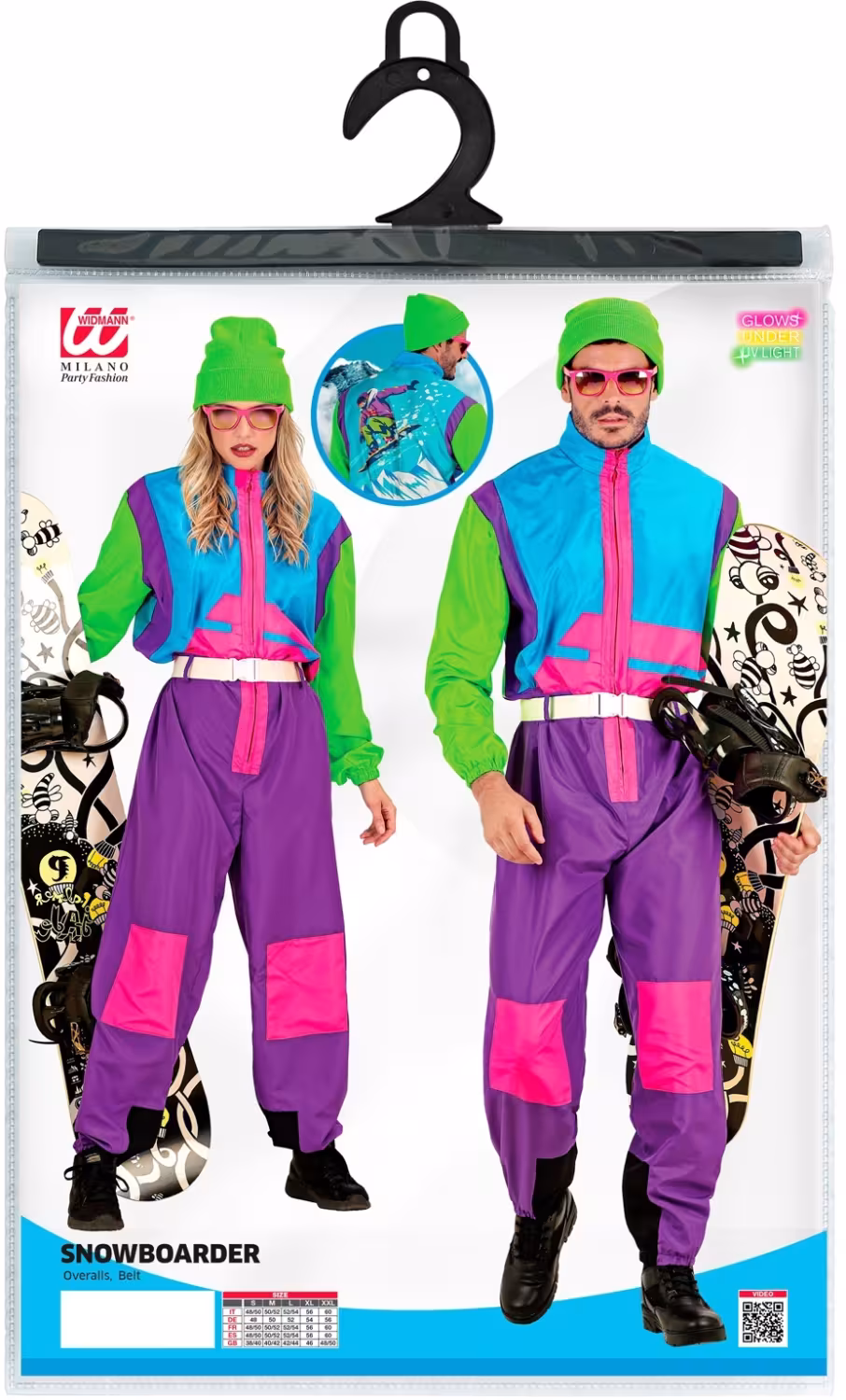 Karneval Herren Kost&uuml;m Overall Snowboarder
