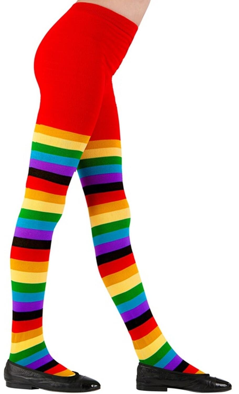 Karneval Halloween Kinder Strumpfhose Regenbogen