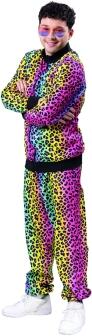 Karneval Unisex Kostüm Trainings Anzug Leo bunt