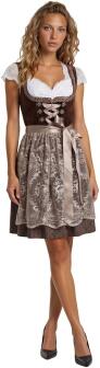 Thetru Oktoberfest Damen Dirndl Jula braun