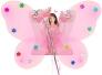 Widmann Karneval Flügel und Haarreif Schmetterling rosa