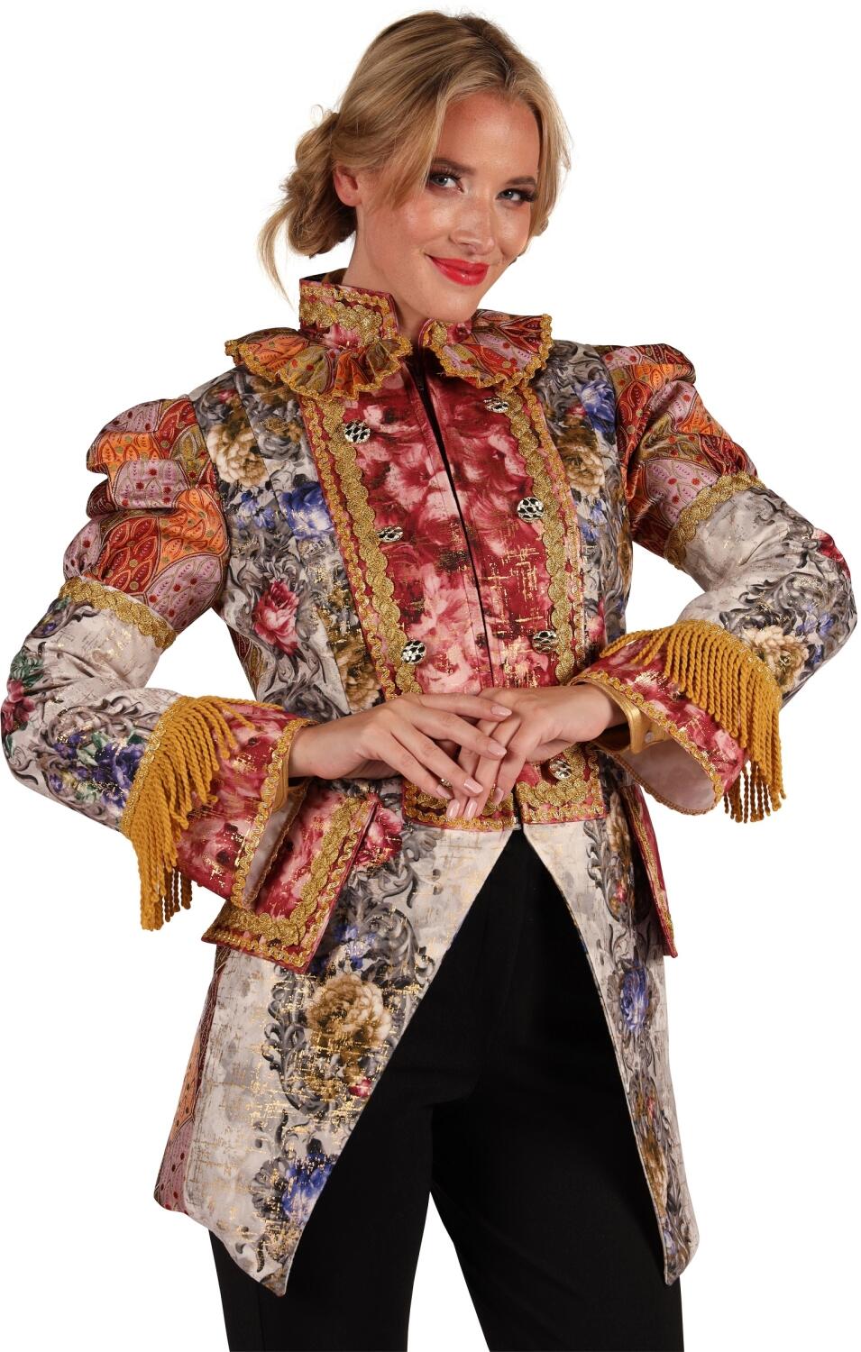 Thetru Karneval Damen Jacke Frack Amadea aprikot