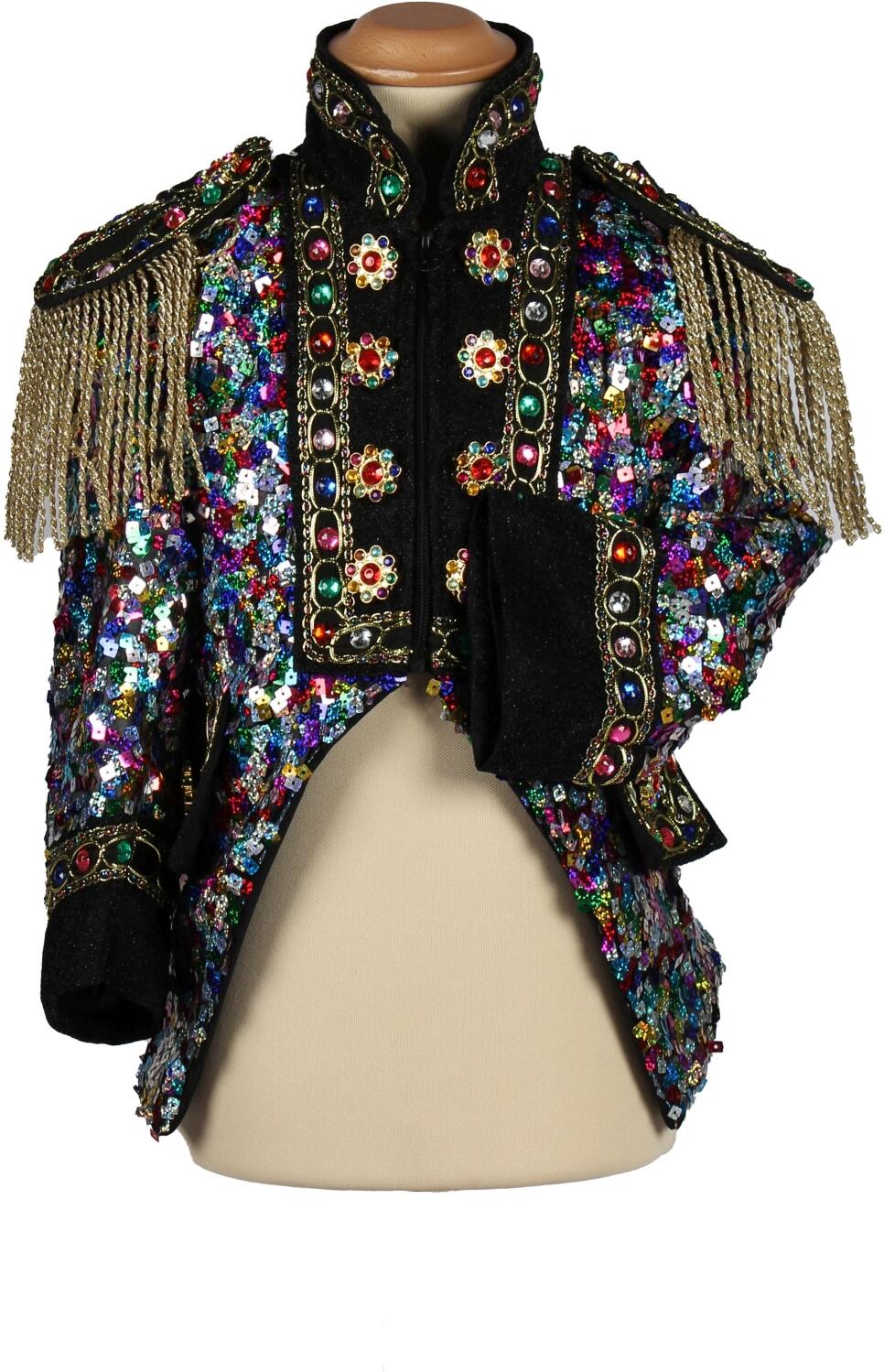 Thetru Karneval Kinder Kost&uuml;m Jacke Frack Pailletten