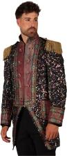 Thetru Karneval Herren Kost&uuml;m Jacke Frack Sequin Party