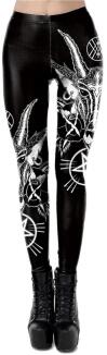 Ocultica Halloween Karneval Damen Leggings Devil